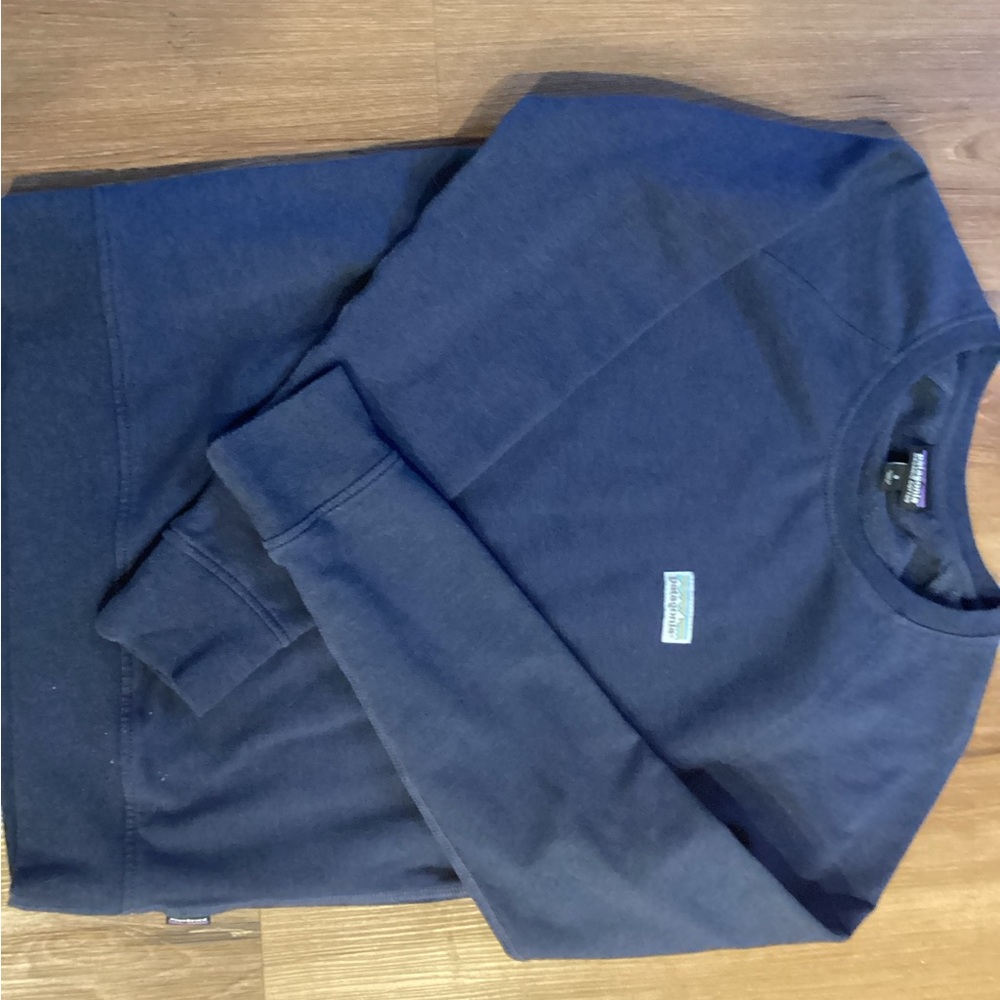 Patagonia Blue Sweatshirt Soft Knit Crewneck